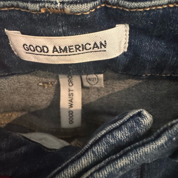 Good American Good Legs Skinny Crop Jeans Womens 4 27 High Rise Stretch - Picture 7 of 15